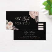 Carte cadeau rose tropicale (Bureau)