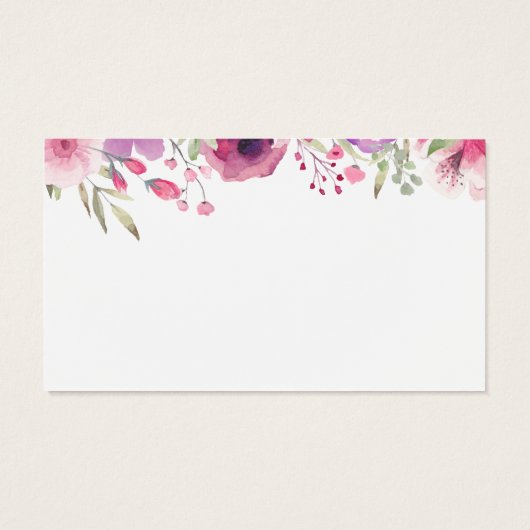 Carte-cadeau Rose Watercolor (Dos)