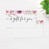Carte Cadeau Roses Aquarelle (Bureau)