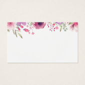 Carte Cadeau Roses Aquarelle (Dos)