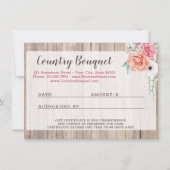 Carte cadeau Rustic Wood Country Floral (Dos)