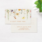 Carte cadeau Rustique Fleur sauvage (Bureau)