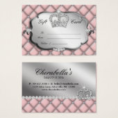 Carte Cadeau Salon Couronne Diamond Tufté (Devant & derrière)