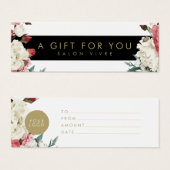 Carte Cadeau Salon Fleurs Botaniques Grandes (Devant & derrière)