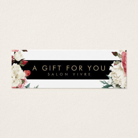 Carte Cadeau Salon Fleurs Botaniques Grandes (Devant)