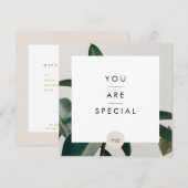 Carte cadeau Salon Ligne minimaliste moderne (Devant / Derrière)