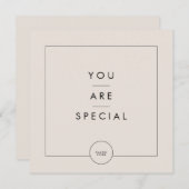 Carte cadeau Salon Ligne minimaliste moderne (Devant / Derrière)