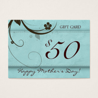 Carte cadeau Salon Spa Fleur eau bleue 50 $