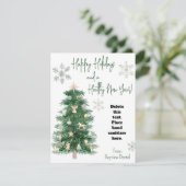 Carte cadeau Sanitizer à la main pour un arbre de  (Debout devant)