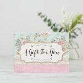 Carte cadeau Shabby Chic Floral Boutique (Debout devant)