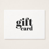 carte cadeau simple (Devant)