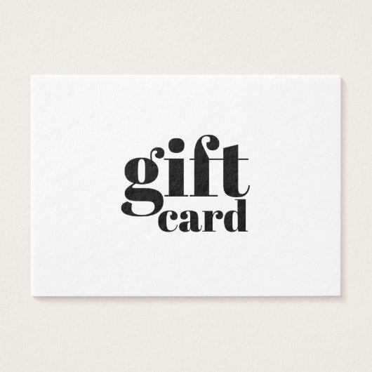 carte cadeau simple (Devant)