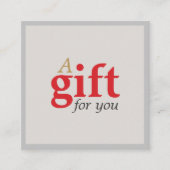 Carte cadeau Simple Elegant Beauty Salon (Devant)