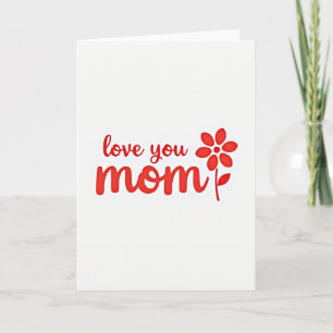 Carte Cadeau Simple Maman Je T'Aime