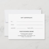 Carte cadeau simple Pink Business (Dos)