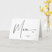 Carte Cadeau simple pour Maman Bonne Fête des Mères Salu (Fleur jaune)