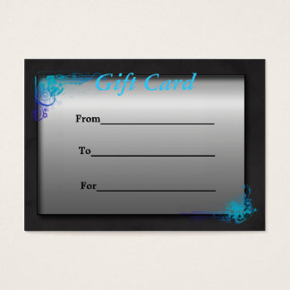 Carte-cadeau Spa Floral Blue Turquoise