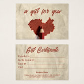 Carte-cadeau Stylo Cartes Cartes Cartes Cartes À C (Devant & derrière)