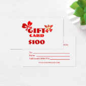 Carte cadeau sur mesure d'affaires Noël Ed. (Bureau)