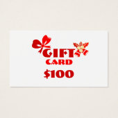 Carte cadeau sur mesure d'affaires Noël Ed. (Devant)