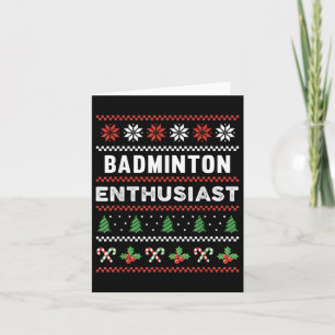 Carte Cadeau Sweats Pyjama Enthousiaste de Badminton