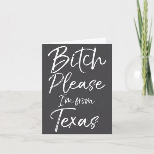 Carte Cadeau texan mignon Citation drôle S'il vous plaît