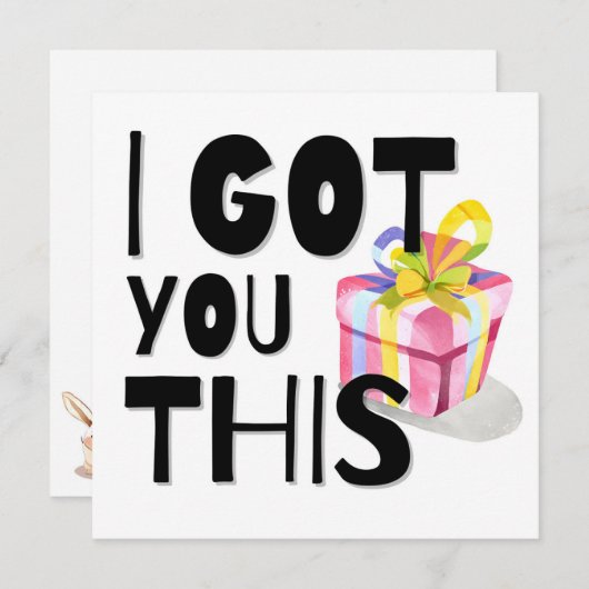 Carte cadeau tout usage (Devant / Derrière)