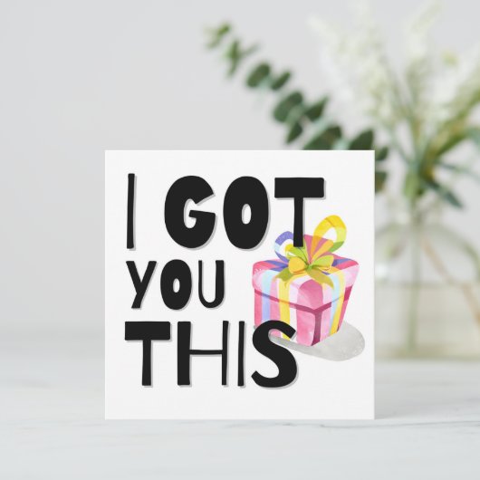 Carte cadeau tout usage (Debout devant)