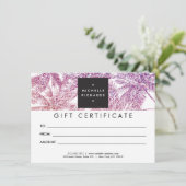 Carte cadeau Tropical Purple/Pink Parties scintill (Debout devant)