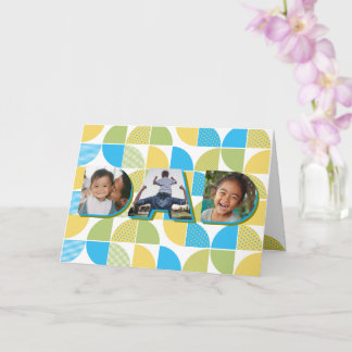Carte Cadeau vibrant personnalisé de la fête des pères p