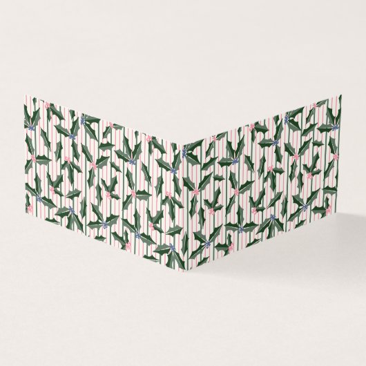 Carte cadeau Victorian Holly Holiday (Outside)