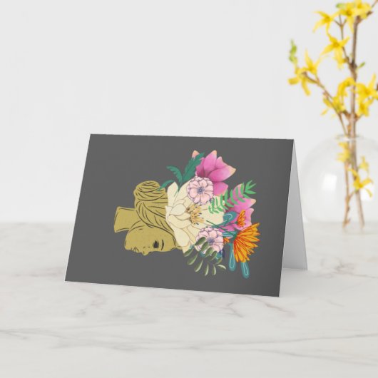 Carte cadeau vide (Fleur jaune)