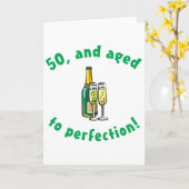 Carte Cadeau vintage 50e anniversaire (Fleur jaune)