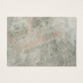 Carte cadeau Vintage Christmas Père Noël (Dos)