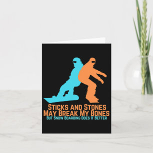 Carte Cadeau vintage Retro Snowboard Pour Snowboarders
