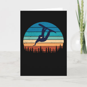 Carte Cadeau vintage Snowboard Snowboard