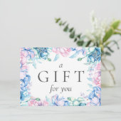 Carte cadeau Watercolor Floral Rustic (Debout devant)