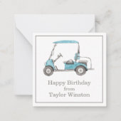 Carte Cadeau Watercolor Golf Panier Cartes Enceint (Devant)