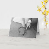 Carte cadeau Wedding shower moderne chic BW Lifest (Fleur jaune)
