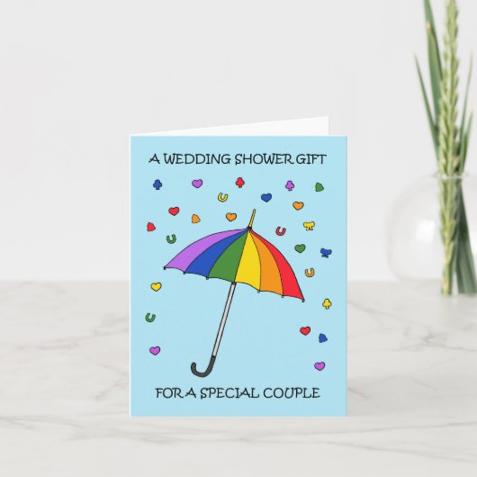 Carte Cadeau wedding shower pour Gay Couple (Devant)