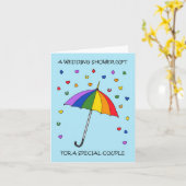 Carte Cadeau wedding shower pour Gay Couple (Fleur jaune)