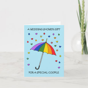 Carte Cadeau wedding shower pour Gay Couple