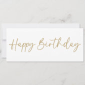 Carte cadeau White Happy Birthday (Dos)
