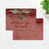 Carte cadeau Xmas Elegant Architecture verte rouge (Bureau)