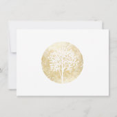 Carte cadeau Yoga et Wellness Arbre d'Aquarelle Or (Dos)