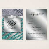 Carte cadeau Zebra Jewelry Argent (Devant & derrière)