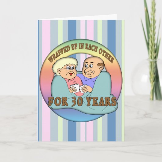 Carte Cadeaux 30e anniversaire de mariage (Devant)