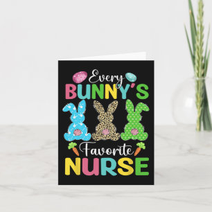 Carte Cadeaux amusants de jour de Pâques de la infirmièr