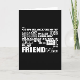 Carte Cadeaux amusants pour amis : Grand Ami