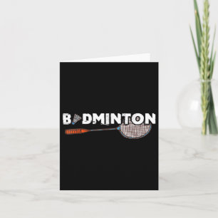 Carte Cadeaux Badminton Avec Jolie Raquette Badminton &a